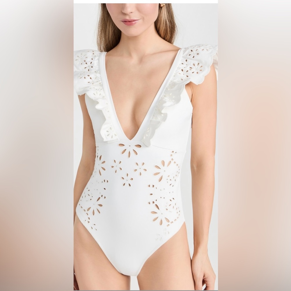 Sea New York Liat Embroidery Flutter Sleeve One Piece